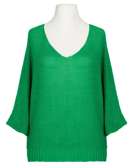 Pullover Perlmuster in gr�n von Made in Italy