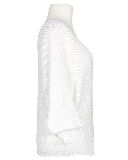 Pullover Perlmuster in wei� von Made in Italy