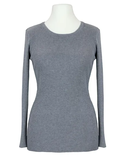Pullover Rippstrick in grau von FASHION