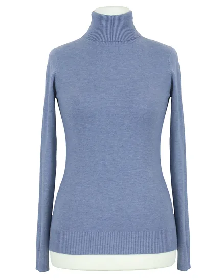 Pullover Rollkragen in jeansblau von Fashion Classic