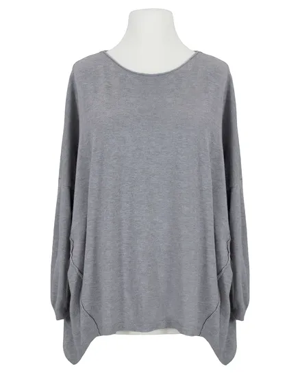 Pullover Rundhals in grau von Moda Italia