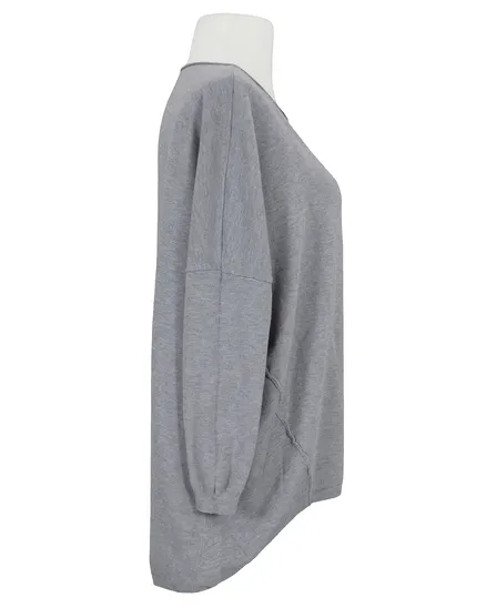 Pullover Rundhals in grau von Moda Italia