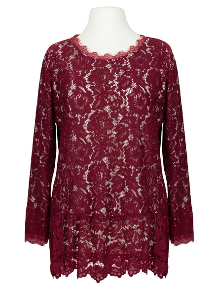 Pullover Spitze in bordeaux von Made in Italy