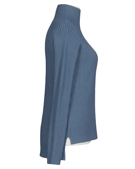 Pullover Stehkragen in blau von Made in Italy