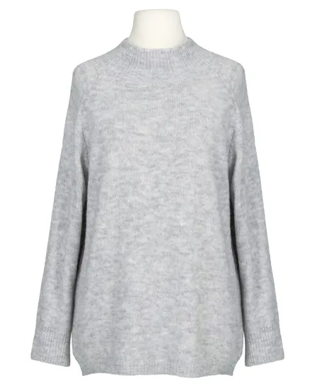 Pullover Stehkragen in grau von Made in Italy