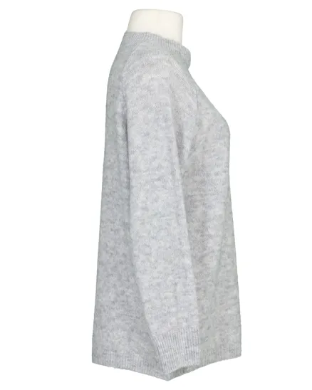 Pullover Stehkragen in grau von Made in Italy
