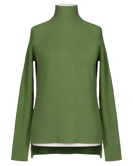 Pullover Stehkragen in gr�n von Made in Italy