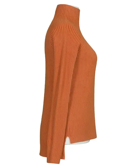 Pullover Stehkragen in orange von Made in Italy