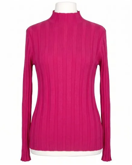 Pullover Stehkragen in pink von Moda Fashion