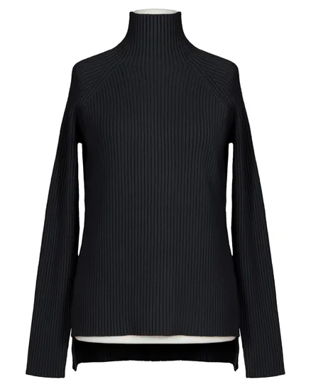 Pullover Stehkragen in schwarz von Made in Italy