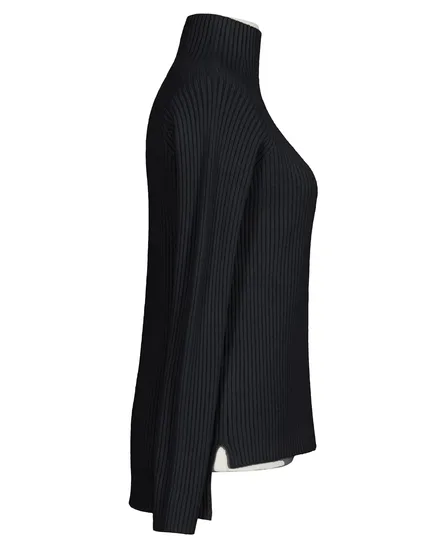 Pullover Stehkragen in schwarz von Made in Italy