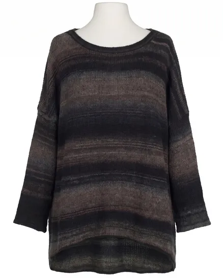 Pullover Streifenmuster in braun von Made in Italy
