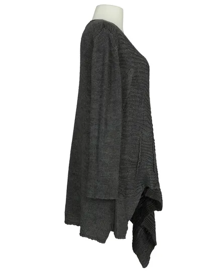 Pullover Tunika Stil in anthrazit von Amandine