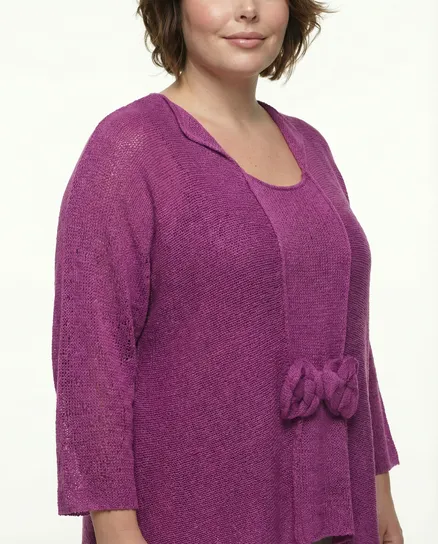 Pullover Tunika Stil in orchidee von Amandine