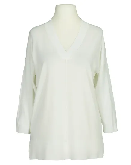 Pullover V-Ausschnitt in creme von sevenday