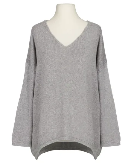 Pullover V-Ausschnitt in grau von Selected Touch