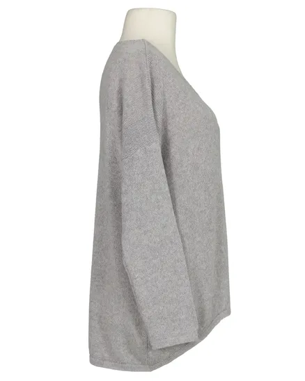 Pullover V-Ausschnitt in grau von Selected Touch