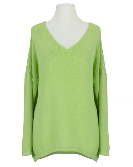 Pullover V-Ausschnitt in gr�n von Selected Touch