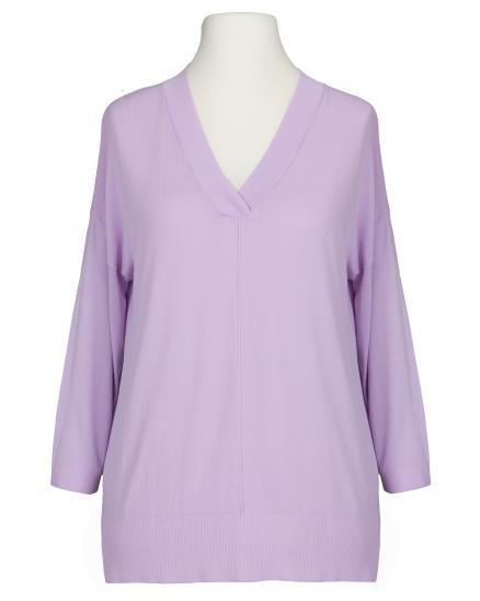 Pullover V-Ausschnitt in lila von sevenday