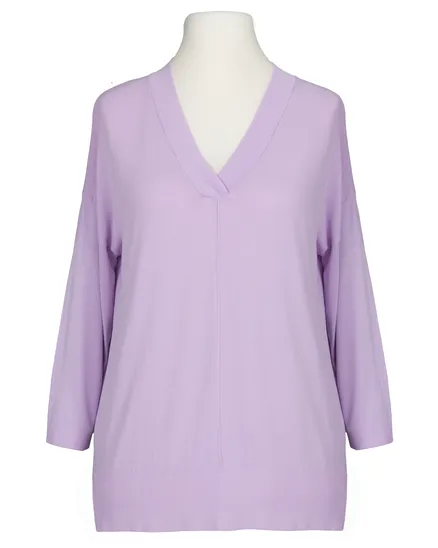 Pullover V-Ausschnitt in lila von sevenday