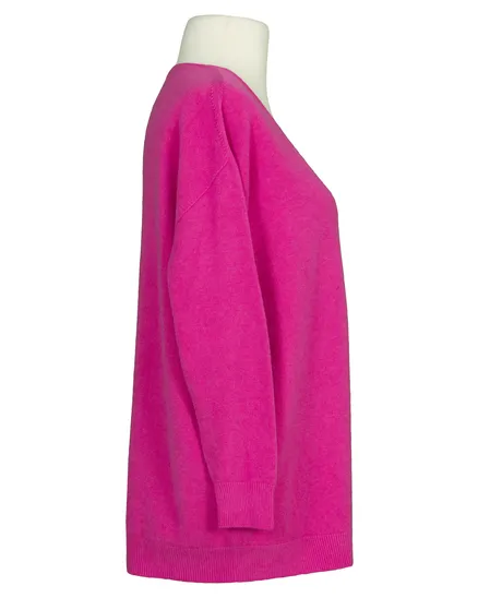 Pullover V-Ausschnitt in pink von Made in Italy