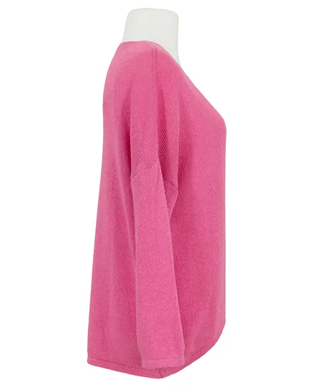 Pullover V-Ausschnitt in pink von Selected Touch