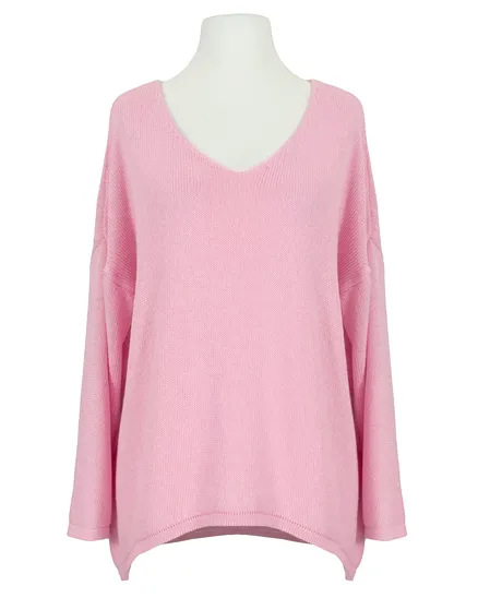 Pullover V-Ausschnitt in rosa von Selected Touch
