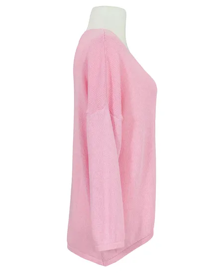 Pullover V-Ausschnitt in rosa von Selected Touch