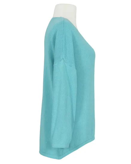 Pullover V-Ausschnitt in t�rkis von Selected Touch