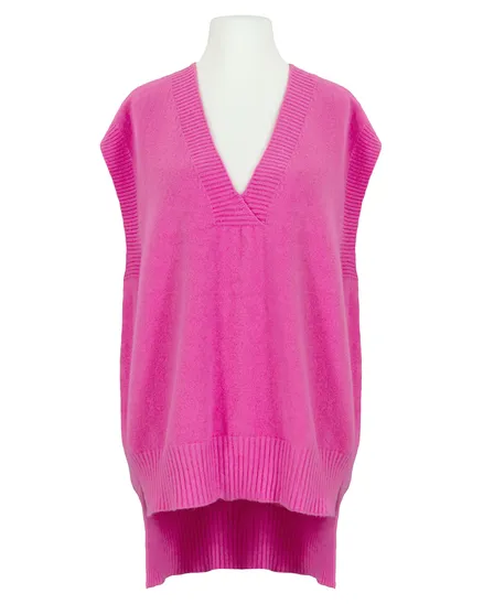 Pullunder V-Ausschnitt in pink von Made in Italy