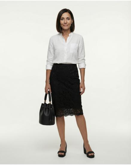 Rock aus Spitze in schwarz von Lady Lot Paris