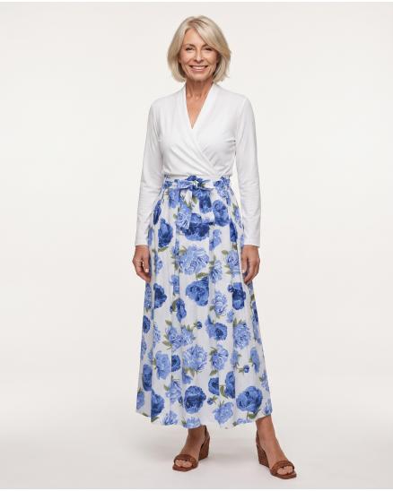 Rock Floral in blau von Made in Italy