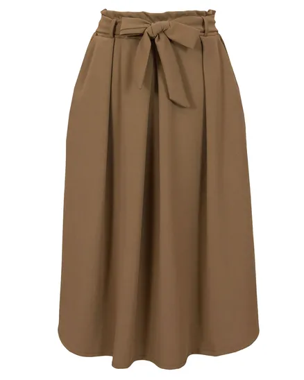 Rock Jersey A-Linie in cognac von New Collection