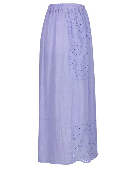 Rock mit Lochspitze in lila von Made in Italy
