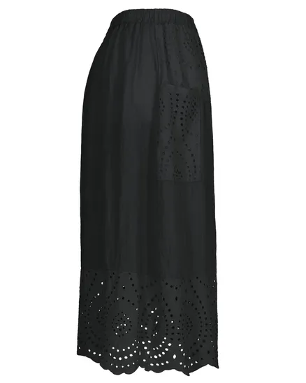 Rock mit Lochspitze in schwarz von Made in Italy