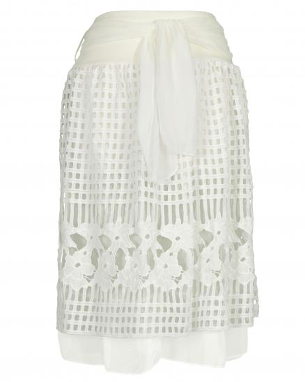Rock mit Spitze in milchweiss von Diana