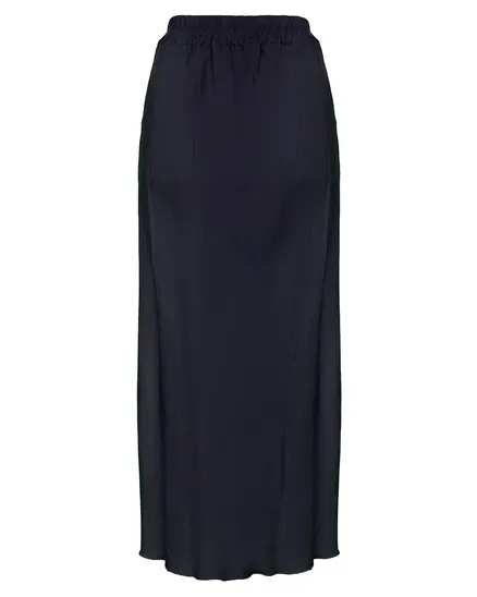 Rock Satin in dunkelblau von Selected Touch
