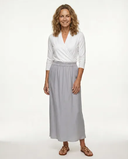 Rock Satin in grau von Selected Touch