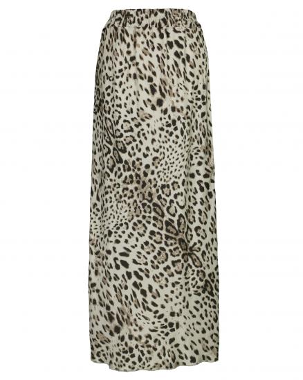 Rock Satin Leoprint in beige von Selected Touch