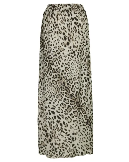 Rock Satin Leoprint in beige von Selected Touch