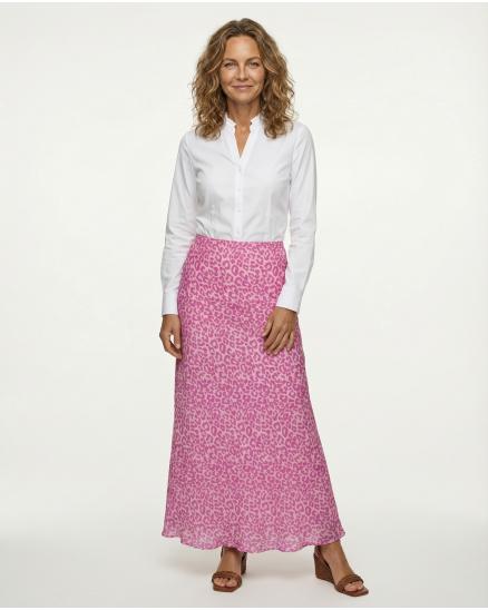 Rock Satin Leoprint in pink von Made in Italy