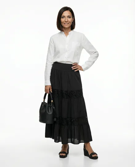 Rock Spitze in schwarz von Pronto Moda