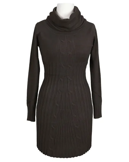 Rollkragen Longpullover in braun von Minority