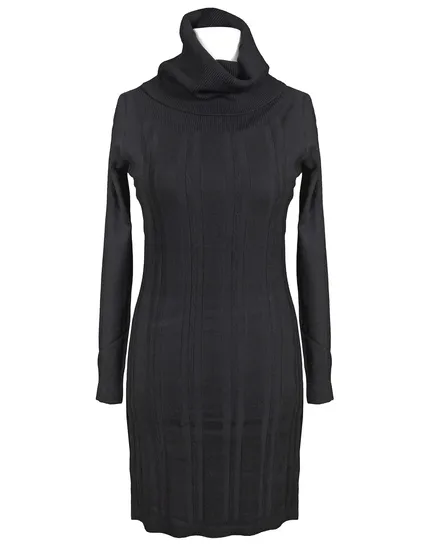 Rollkragen Longpullover in schwarz von Beauty Women