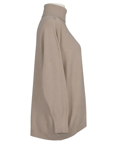 Rollkragenpullover in taupe von Made in Italy