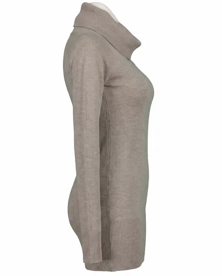 Rollkragenpullover mit Cashmere in beige von Moda Italia