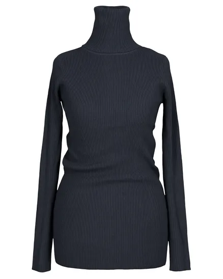 Rollkragenpullover mit Cashmere in blau von YOU & YOU
