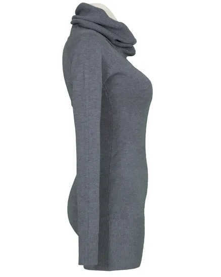 Rollkragenpullover mit Cashmere in grau von Moda Italia
