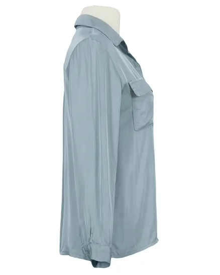 Satin Bluse in eisblau von Monday Afternoon
