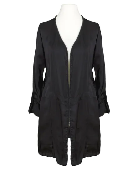 Satin Jacke mit Seide in schwarz von XUNA